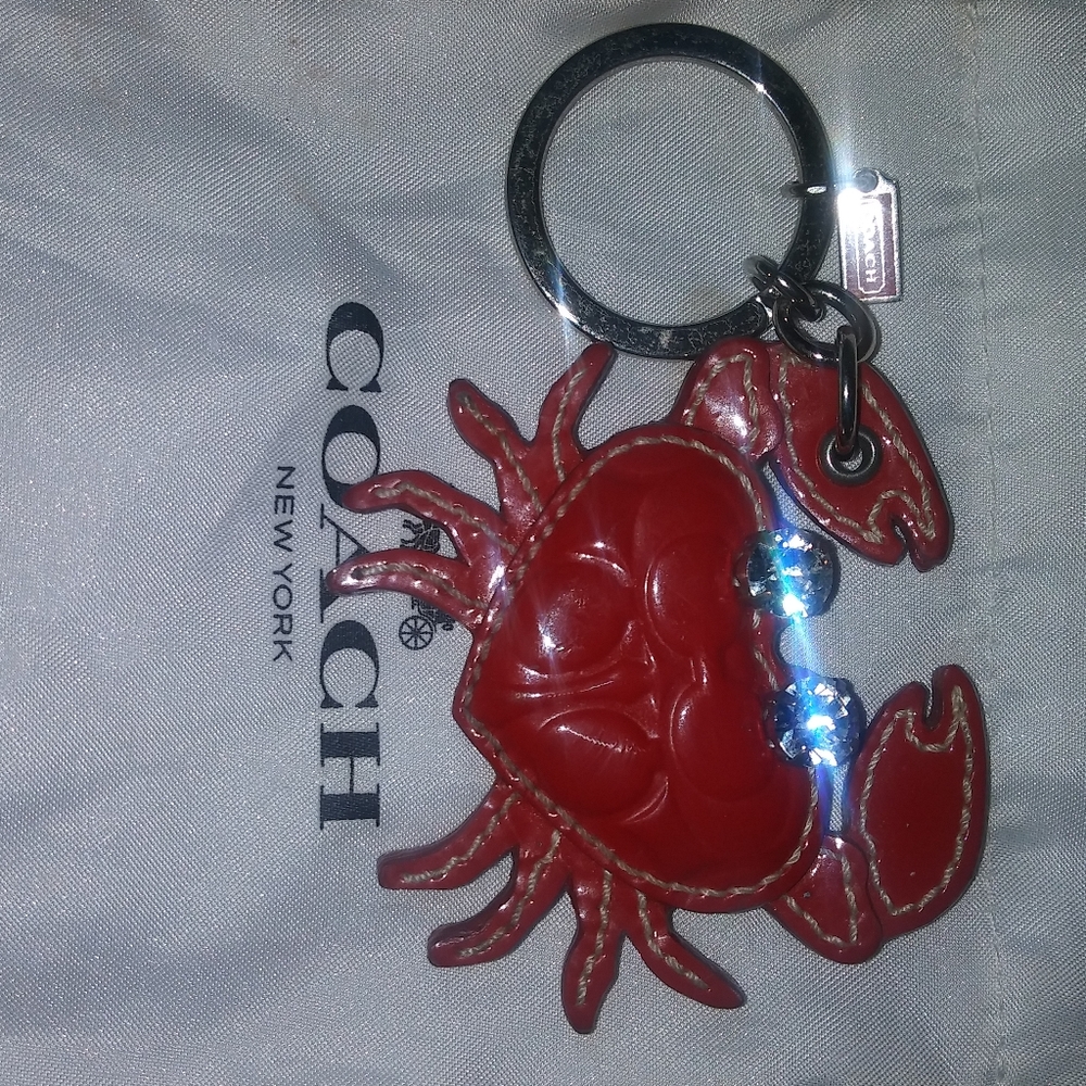Coach keychain fob